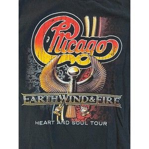 Earth Wind & Fire Chicago Heart And Soul Tour 2016 Two Sided Black Medium Black